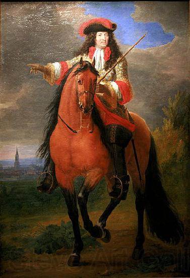 Adam Frans van der Meulen Louis XIV before Strasbourg Germany oil painting art